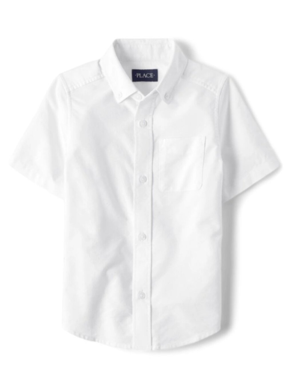 The Children's Place Boys Uniform Short Sleeve Woven Button Up Shirt Large